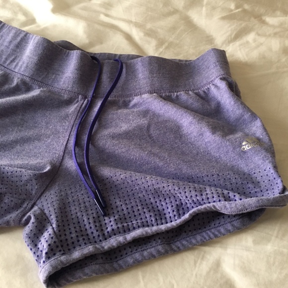 Adidas lavender track shorts - Picture 3 of 4